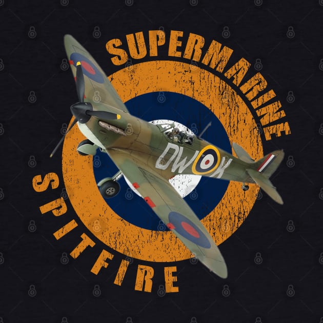 Supermarine Spitfire WW2 Warbirds Warplanes by F&L Design Co.